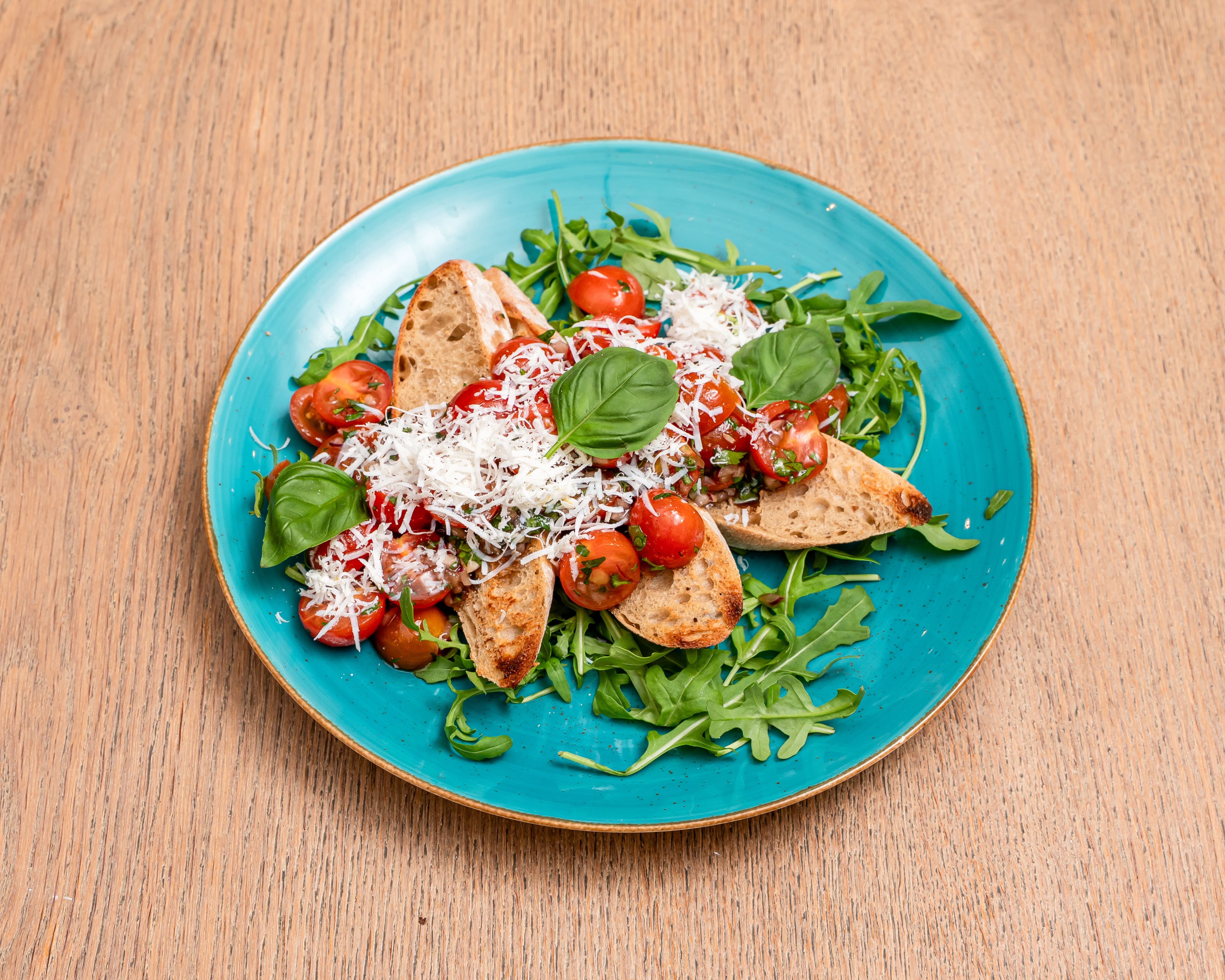 Bruschetta with Cherry Tomatoes in Balsamic Sauce
