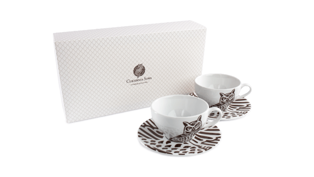 Zestaw filiżanek 300ml (jasne, ciemne)