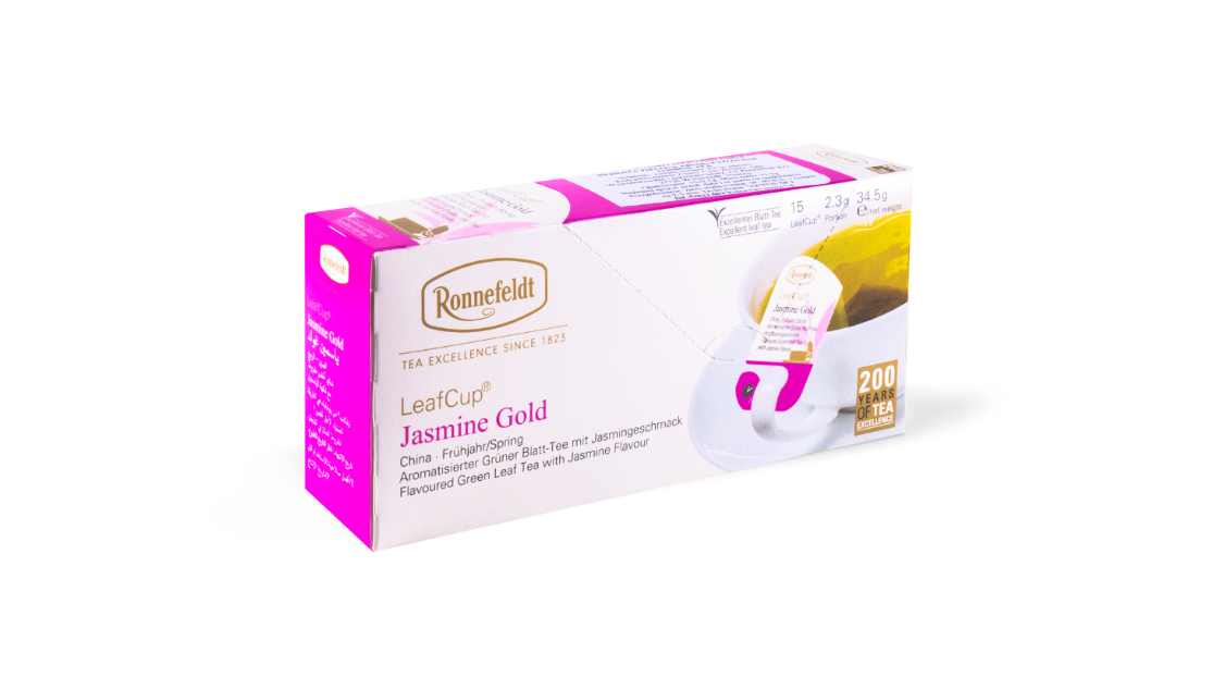 Herbata Ronnefeldt Leaf Cup Jasmin Gold (15 Saszetek)