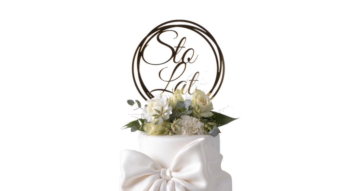 Topper "Sto Lat" duży