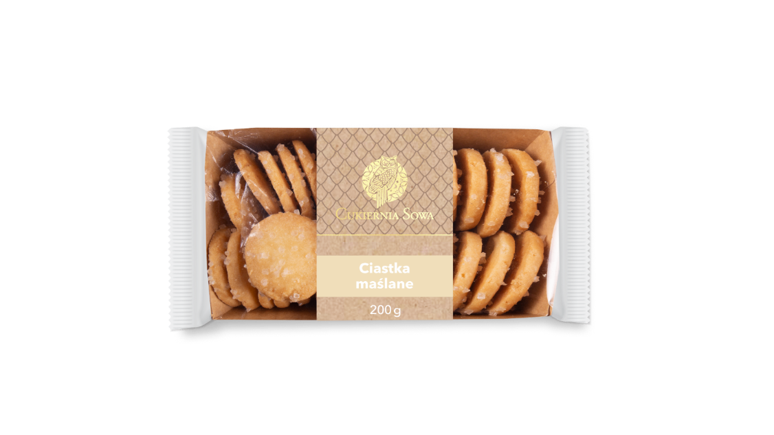 Ciastka maślane pakowane